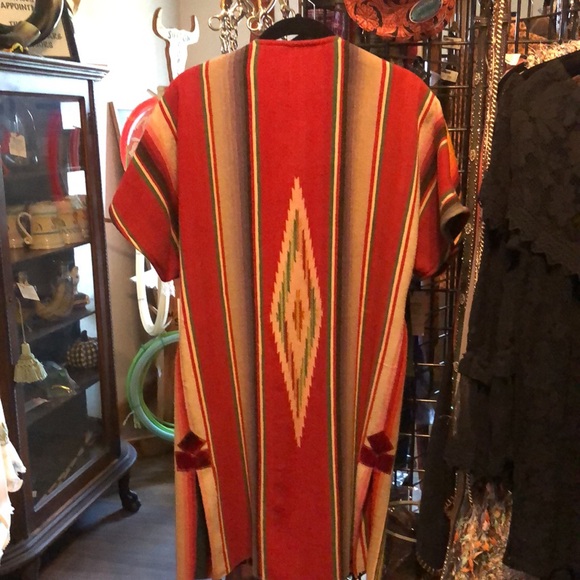 Karen Wilkinson of Santa Fe one of a kind genuine  Saltillo Serape. Hand made. - Picture 2 of 2